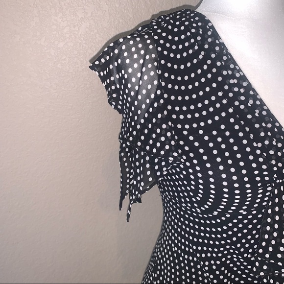 MSK black and white dress Size 6P - Picture 7 of 9